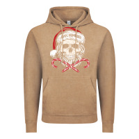 Vintage Coffee bah humbug skull santa hat christmas funny quote Vintage Hoodie - linhVisuals