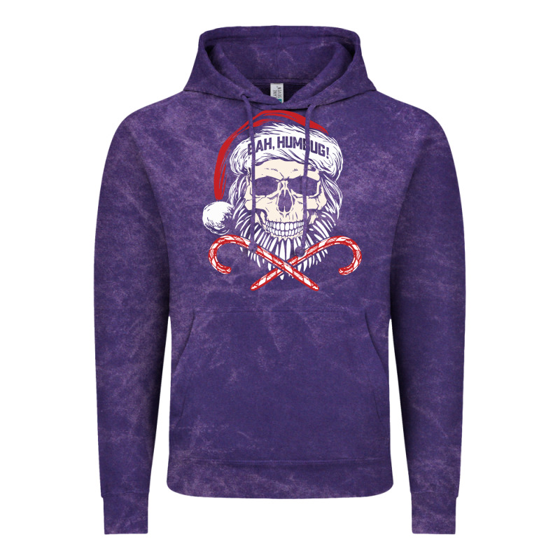 Bah Humbug Skull Santa Hat Christmas Funny Quote Vintage Hoodie by linhVisuals | Teevron