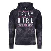 Cloud Black basketball gifts for girls i know i play like a girl try to keep up in Vintage Hoodie - linhVisuals