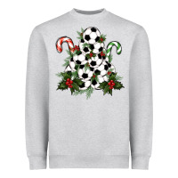 Heather Grey Lightning Soccer Christmas Tree Heavyweight Sweatshirt - RanaPortraitStore