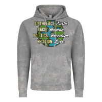 Cloud Rock birthplace earth race human politics freedom religion love equality al Vintage Hoodie - linhVisuals