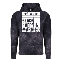 Cloud Black black happy & married funny wedding gifts Vintage Hoodie - linhVisuals