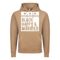 Vintage Coffee black happy & married funny wedding gifts Vintage Hoodie - linhVisuals
