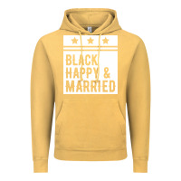 Vintage Mustard black happy & married funny wedding gifts Vintage Hoodie - linhVisuals