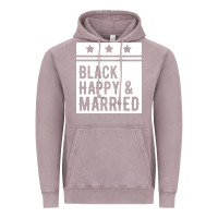 Vintage Zinc black happy & married funny wedding gifts Vintage Hoodie - linhVisuals