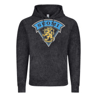 Vintage Black faded style suomi finland lion design Vintage Hoodie - linhVisuals