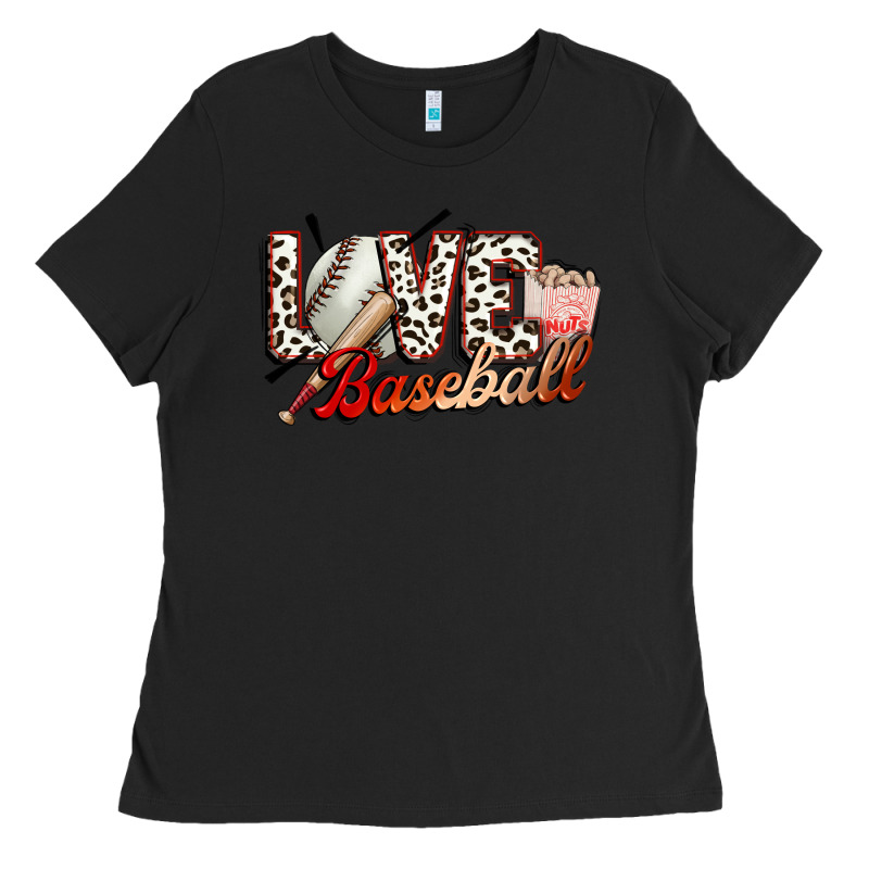 Love Baseball Ladies Tee by FaDigitalArtStudio | Teevron