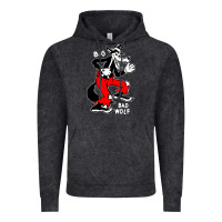 Vintage Black big bad wolf Vintage Hoodie - linhVisuals