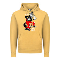 Vintage Mustard big bad wolf Vintage Hoodie - linhVisuals