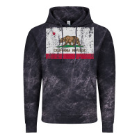Cloud Black california flag womens mens heavy distressed vintage gift t shirt Vintage Hoodie - linhVisuals
