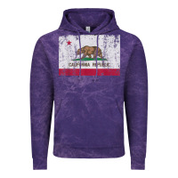 Cloud Purple california flag womens mens heavy distressed vintage gift t shirt Vintage Hoodie - linhVisuals