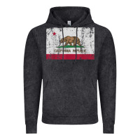 Vintage Black california flag womens mens heavy distressed vintage gift t shirt Vintage Hoodie - linhVisuals