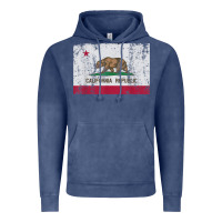 Vintage Denim california flag womens mens heavy distressed vintage gift t shirt Vintage Hoodie - linhVisuals