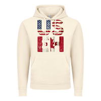 Vintage Artic canada us eh american canadian flag vintage america colors patriotic g Vintage Hoodie - linhVisuals