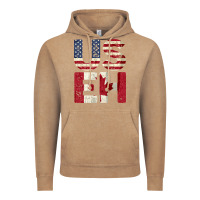 Vintage Coffee canada us eh american canadian flag vintage america colors patriotic g Vintage Hoodie - linhVisuals