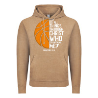Vintage Coffee christian basketball i can do all things through christ philippians 41 Vintage Hoodie - linhVisuals