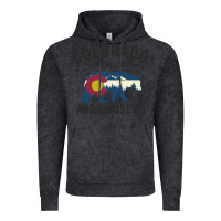 Vintage Black colorado is calling and i must go state flag with wild bear Vintage Hoodie - linhVisuals
