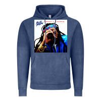 Vintage Denim buju banton reggae Vintage Hoodie - linhVisuals