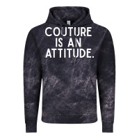 Cloud Black couture is an attitude fashion quote Vintage Hoodie - linhVisuals