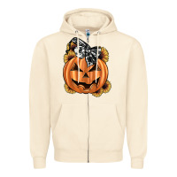 Sandshell sunflower pumpkin Zipper Hoodie - JahusDesignShop