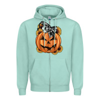 Sunflower Pumpkin Zipper Hoodie | Teevron
