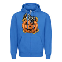 True Royal sunflower pumpkin Zipper Hoodie - JahusDesignShop