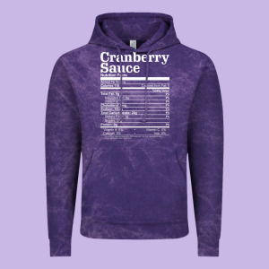Cranberry Sauce Nutrition Facts Funny Thanksgiving Christmas Food Nutr Vintage Hoodie Designed By Linhvisuals