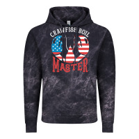 Cloud Black crawfish boil master american  flag us big red lobster design Vintage Hoodie - linhVisuals