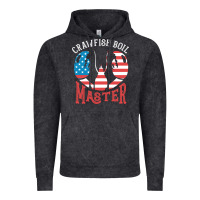 Vintage Black crawfish boil master american  flag us big red lobster design Vintage Hoodie - linhVisuals