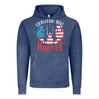 Vintage Denim crawfish boil master american  flag us big red lobster design Vintage Hoodie - linhVisuals
