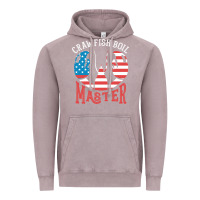Vintage Zinc crawfish boil master american  flag us big red lobster design Vintage Hoodie - linhVisuals