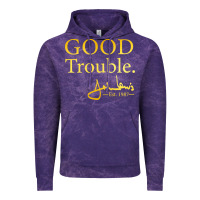 Cloud Purple good trouble john lewis signature Vintage Hoodie - linhVisuals