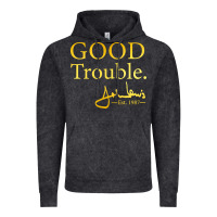 Vintage Black good trouble john lewis signature Vintage Hoodie - linhVisuals