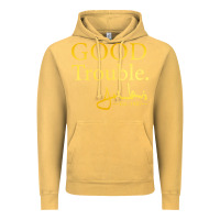 Vintage Mustard good trouble john lewis signature Vintage Hoodie - linhVisuals