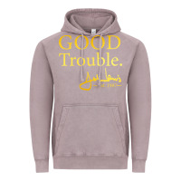 Vintage Zinc good trouble john lewis signature Vintage Hoodie - linhVisuals