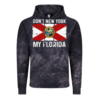 Cloud Black don't new york my florida vintage flag funny saying gift Vintage Hoodie - linhVisuals