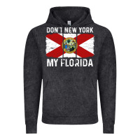 Vintage Black don't new york my florida vintage flag funny saying gift Vintage Hoodie - linhVisuals