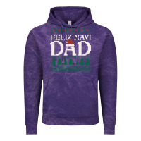 Cloud Purple feliz navi dad ugly christmas sweater funny spanish xmas pun gift for Vintage Hoodie - linhVisuals
