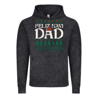 Vintage Black feliz navi dad ugly christmas sweater funny spanish xmas pun gift for Vintage Hoodie - linhVisuals