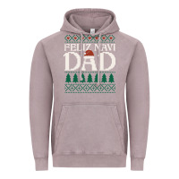 Vintage Zinc feliz navi dad ugly christmas sweater funny spanish xmas pun gift for Vintage Hoodie - linhVisuals