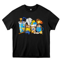 Black Softball coffee cups Heavy Core Tee - HowdyJamesFarm