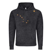 Vintage Black flag of alaska Vintage Hoodie - linhVisuals