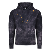 Cloud Black flag of alaska Vintage Hoodie - linhVisuals