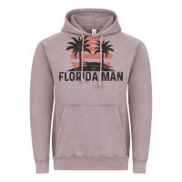 Vintage Zinc florida man state funny meme vintage palm trees and sunset retro sun Vintage Hoodie - linhVisuals