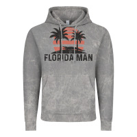 Cloud Rock florida man state funny meme vintage palm trees and sunset retro sun Vintage Hoodie - linhVisuals