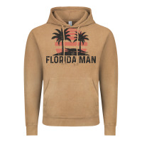 Vintage Camel florida man state funny meme vintage palm trees and sunset retro sun Vintage Hoodie - linhVisuals