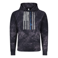 Cloud Black fishing american flag vintage fishing rod patriotic 4ht of july gift f Vintage Hoodie - linhVisuals