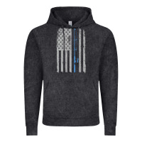 Vintage Black fishing american flag vintage fishing rod patriotic 4ht of july gift f Vintage Hoodie - linhVisuals