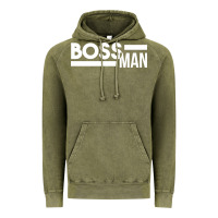 Vintage Olive boss man Vintage Hoodie - linhVisuals