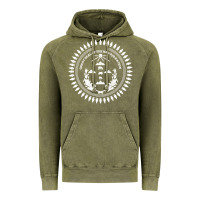 Vintage Olive great seal of the navajo nation faded style design Vintage Hoodie - linhVisuals